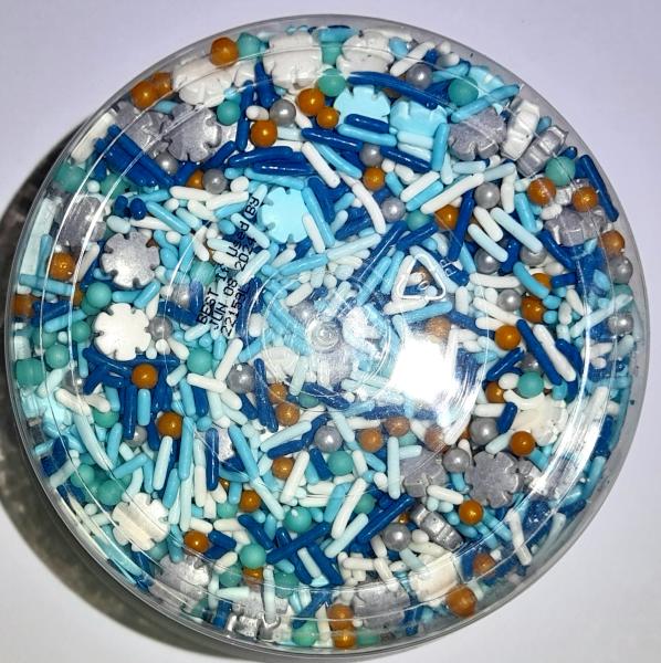 Great Value 'Holiday' Sprinkle Mix Streusel zum Dekorieren, blau 297 gr